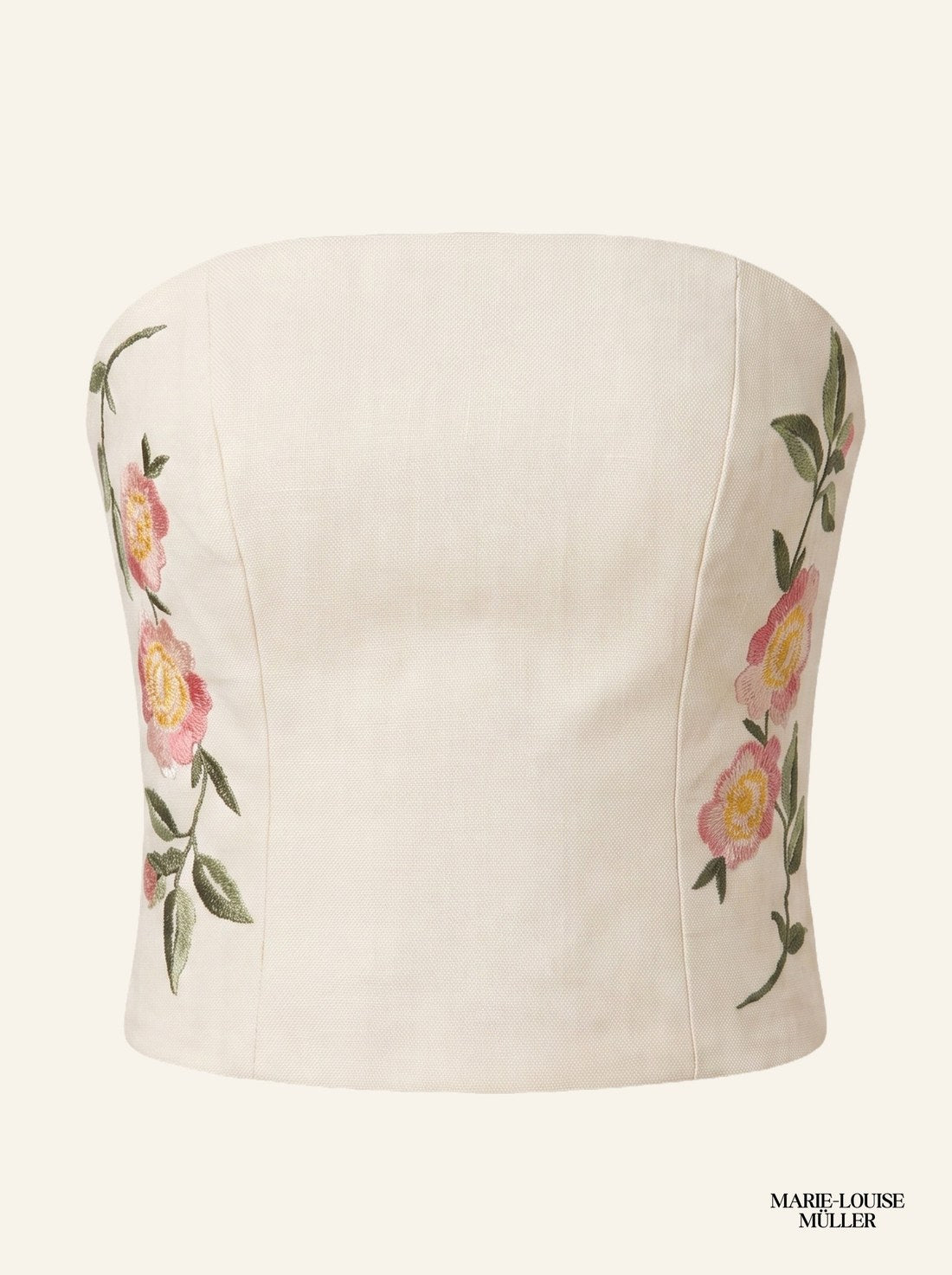 Corset Embroidery Top. ESCAPIST GARDEN SS27. MARIE-LOUISE MÜLLER.