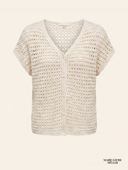 Crocheted Men Top. TABLE TALES SS26. MARIE-LOUISE MÜLLER.