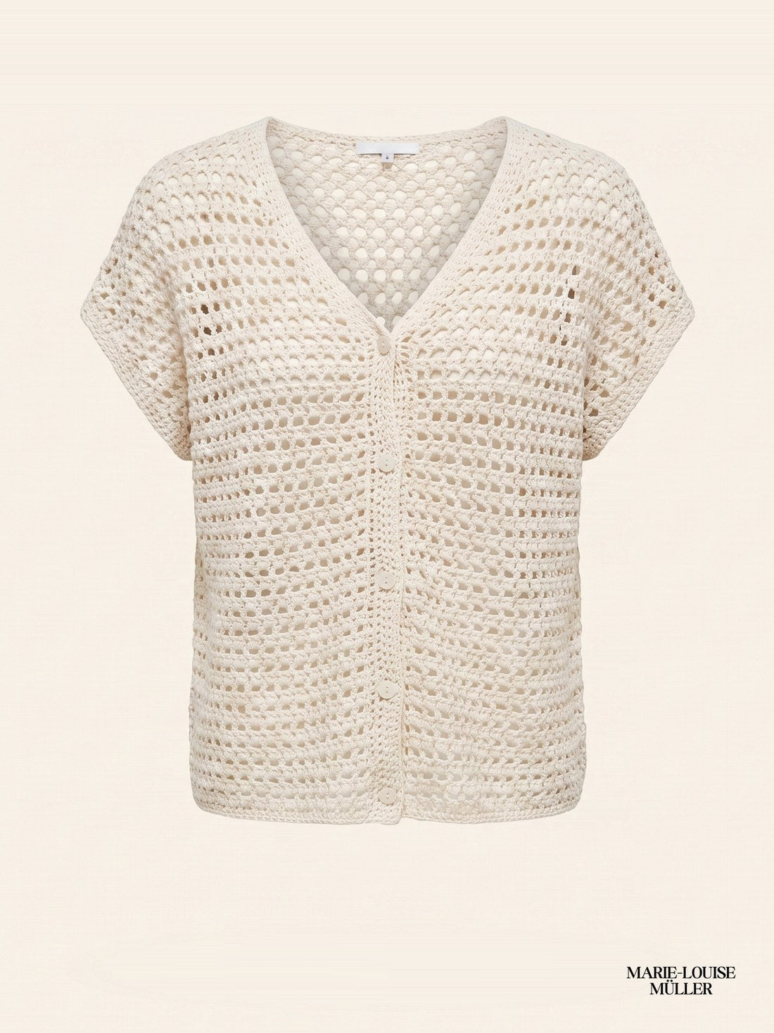 Crocheted Men Top. TABLE TALES SS26. MARIE-LOUISE MÜLLER.