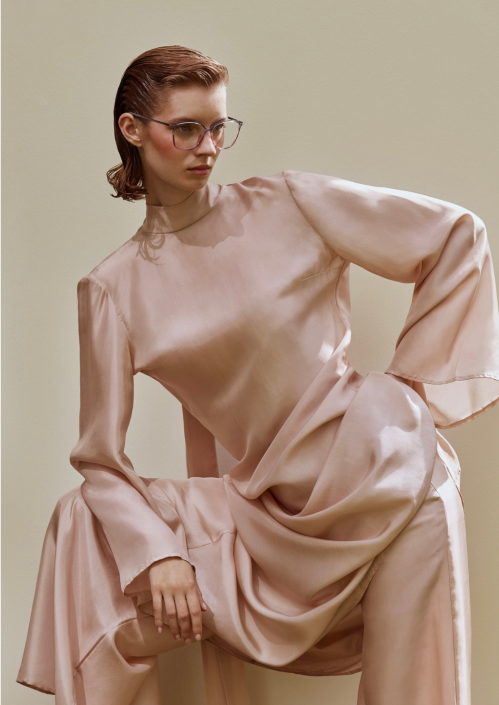 rosé pink dress slow fashion design berlin Marie-Louise Müller